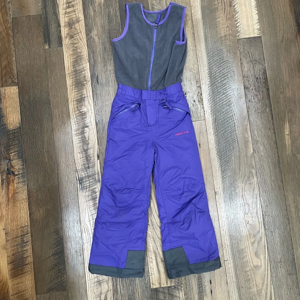 Arctix Snowboard ski bibs girls 10